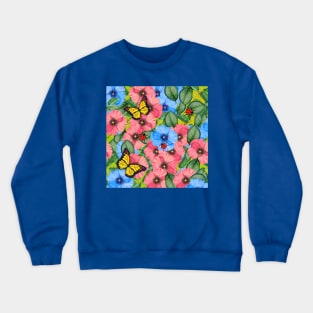 Floral scene Crewneck Sweatshirt